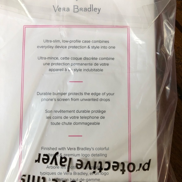Vera Bradley Frame Case Havana Dots Pink iPhone 7 - Picture 5 of 7